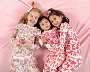 Hot Pink Bow | Two-Piece Pajama Set by Boosh Baby image 8