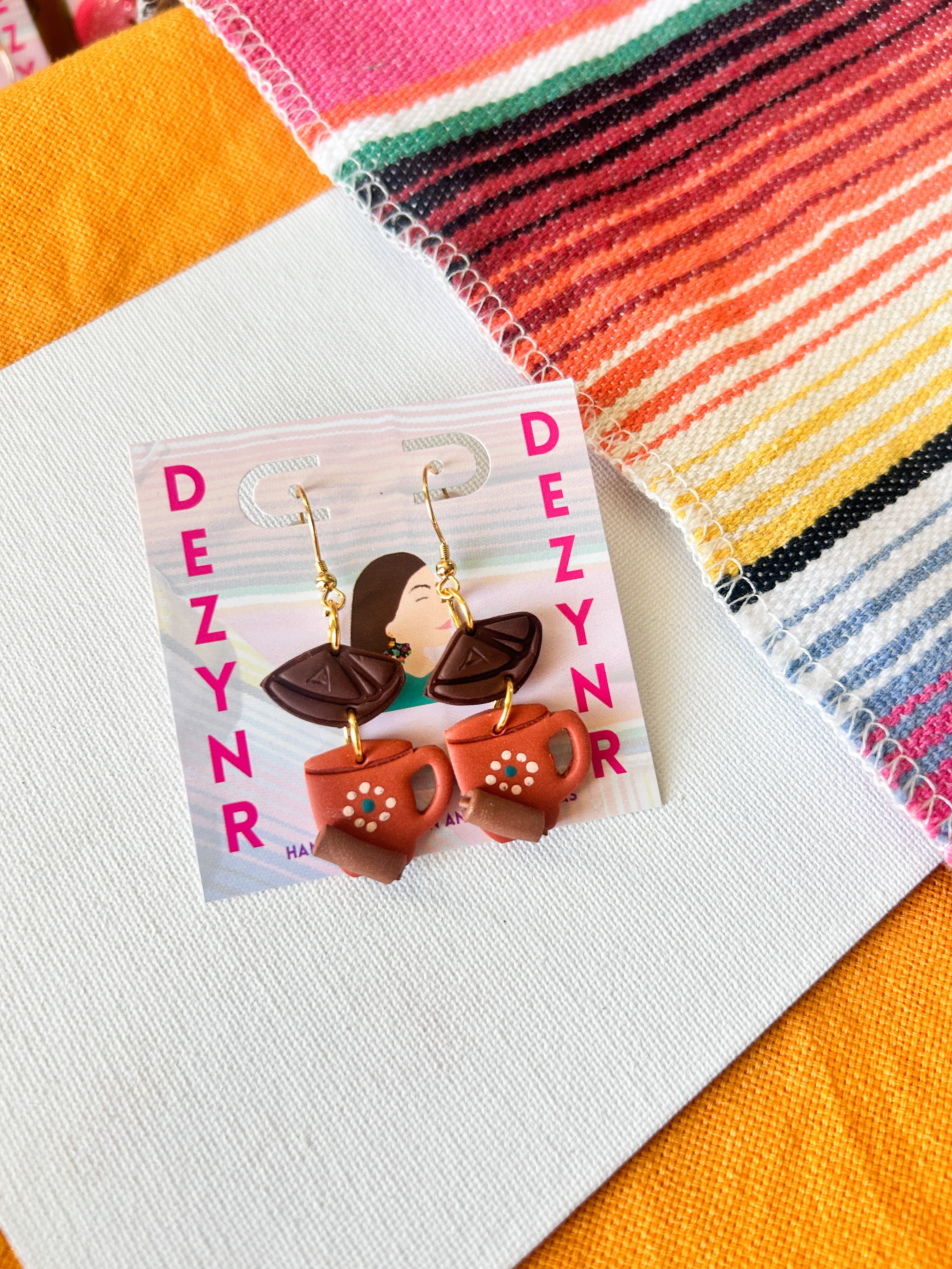 Abuelita Hot Chocolate Earrings