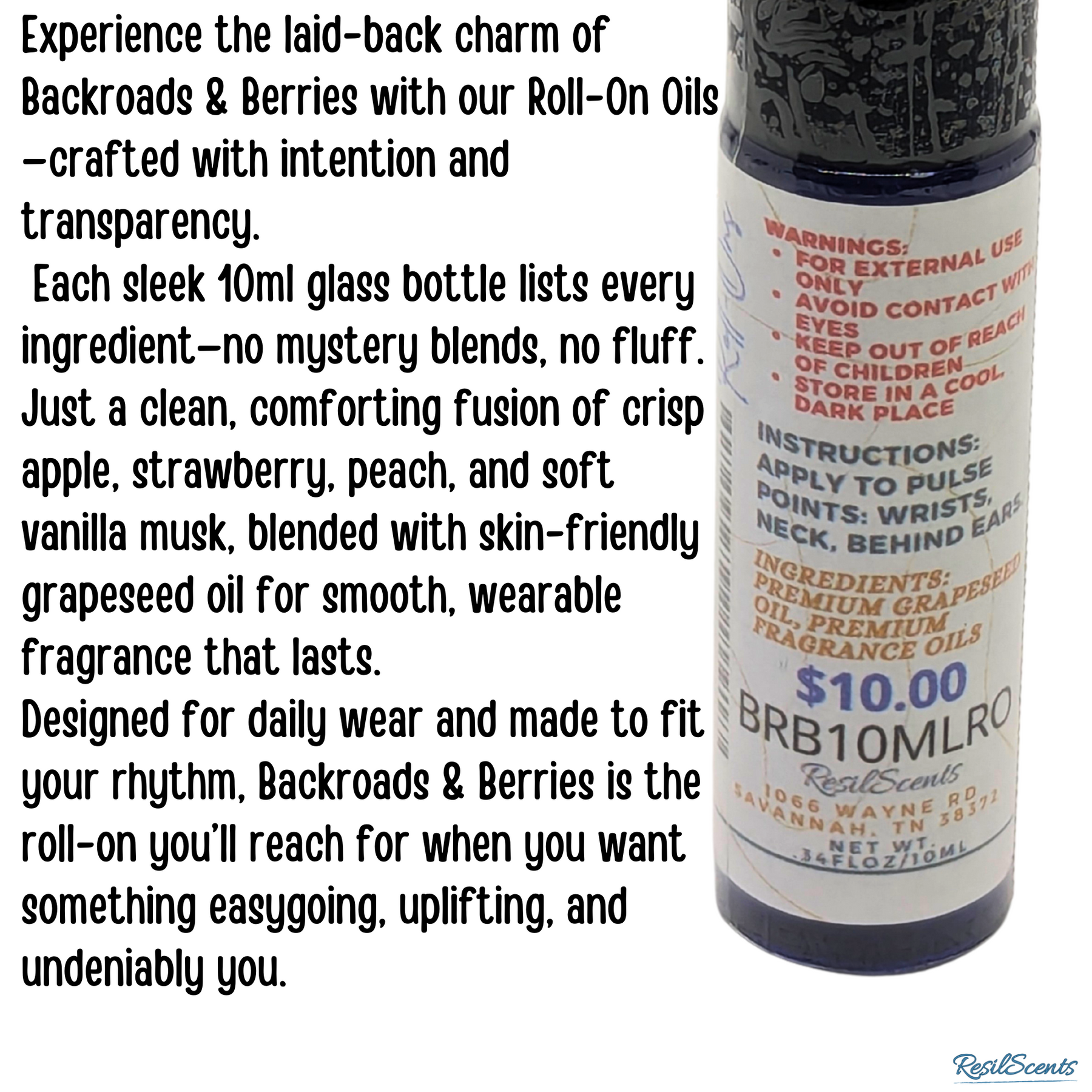 Backroads & Berries™ Roll-On Oil – Sweet. Nostalgic. Comforting. | ResilScents™