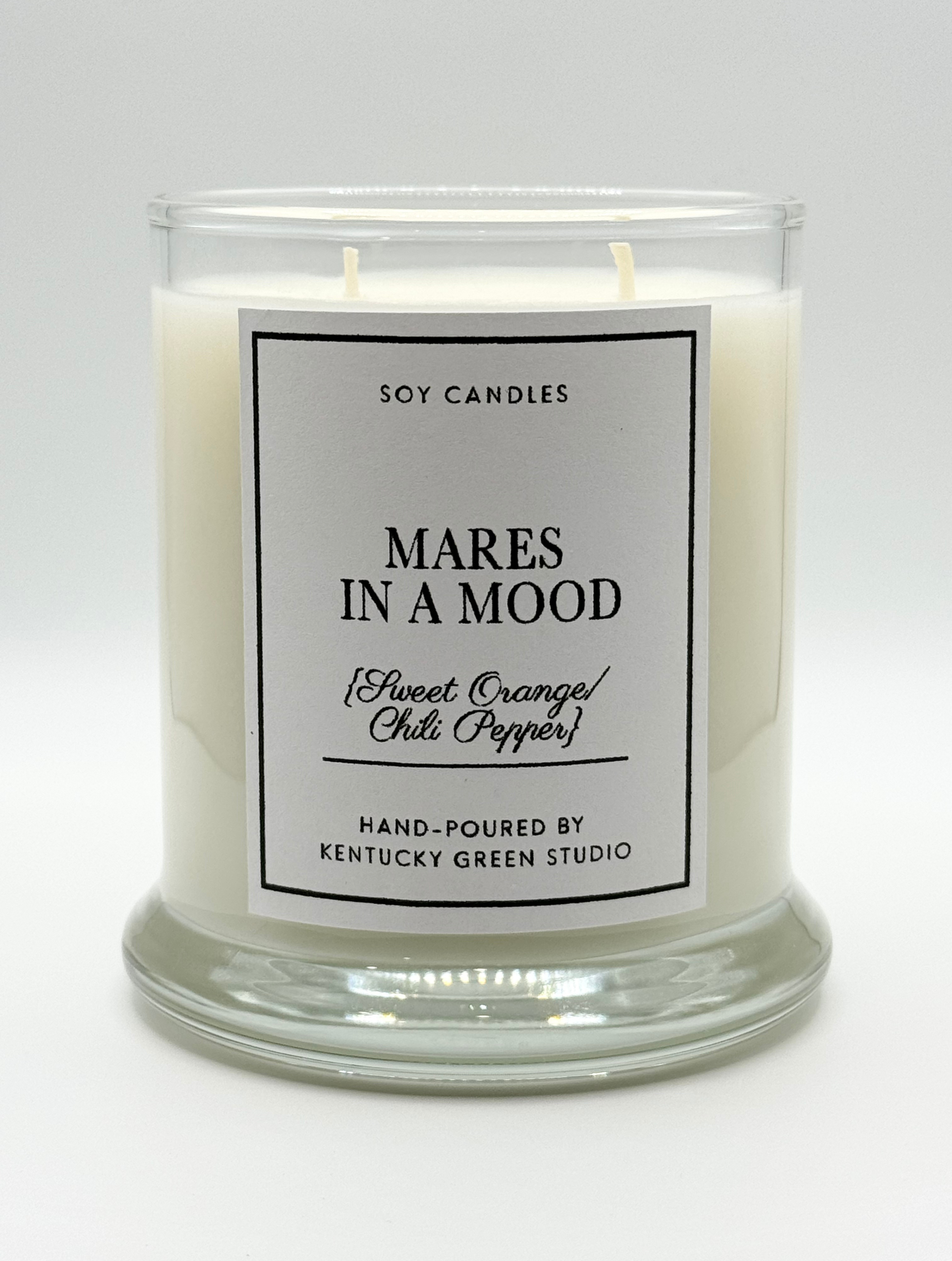 Mares in a Mood Soy Wax Candle by Kentucky Green Studio, scented candle main product photo