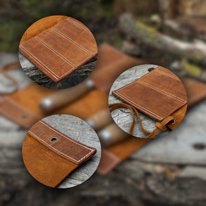 5 Pocket Leather Chisel Roll