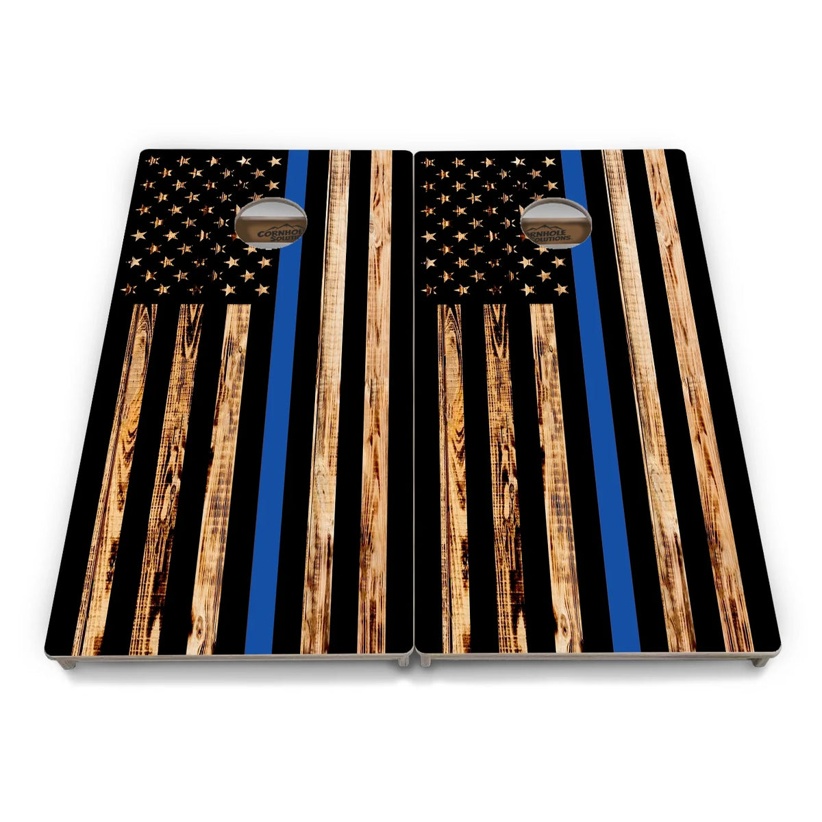 First Responder Rustic Flag Cornhole Boards – Tournament Series