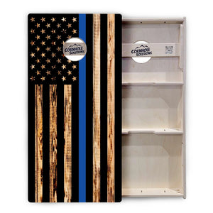 First Responder Rustic Flag Cornhole Boards – Tournament Series
