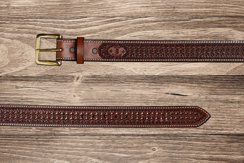Western Chocolate Spider Belt 48 by Texas Saddlery, Southern food gift main product photo