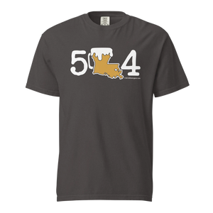 504 Louisiana Beer Mug Tee - COMFORT COLORS BRAND TEE Drink Beer Gear