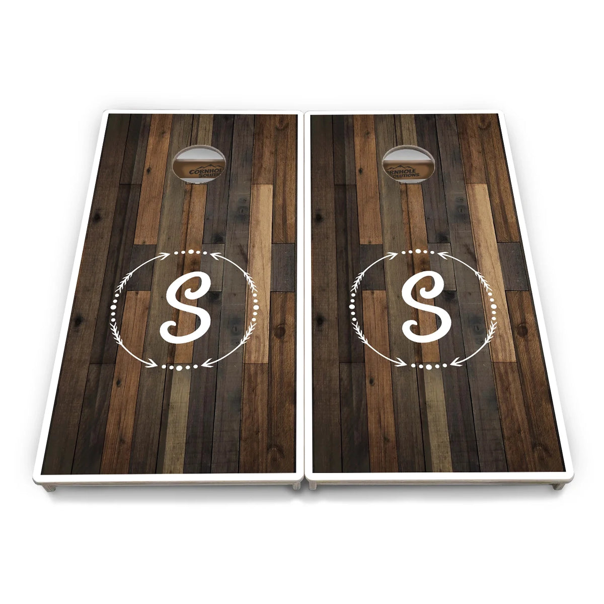 Wreath Letter Cornhole Boards – Tournament Series