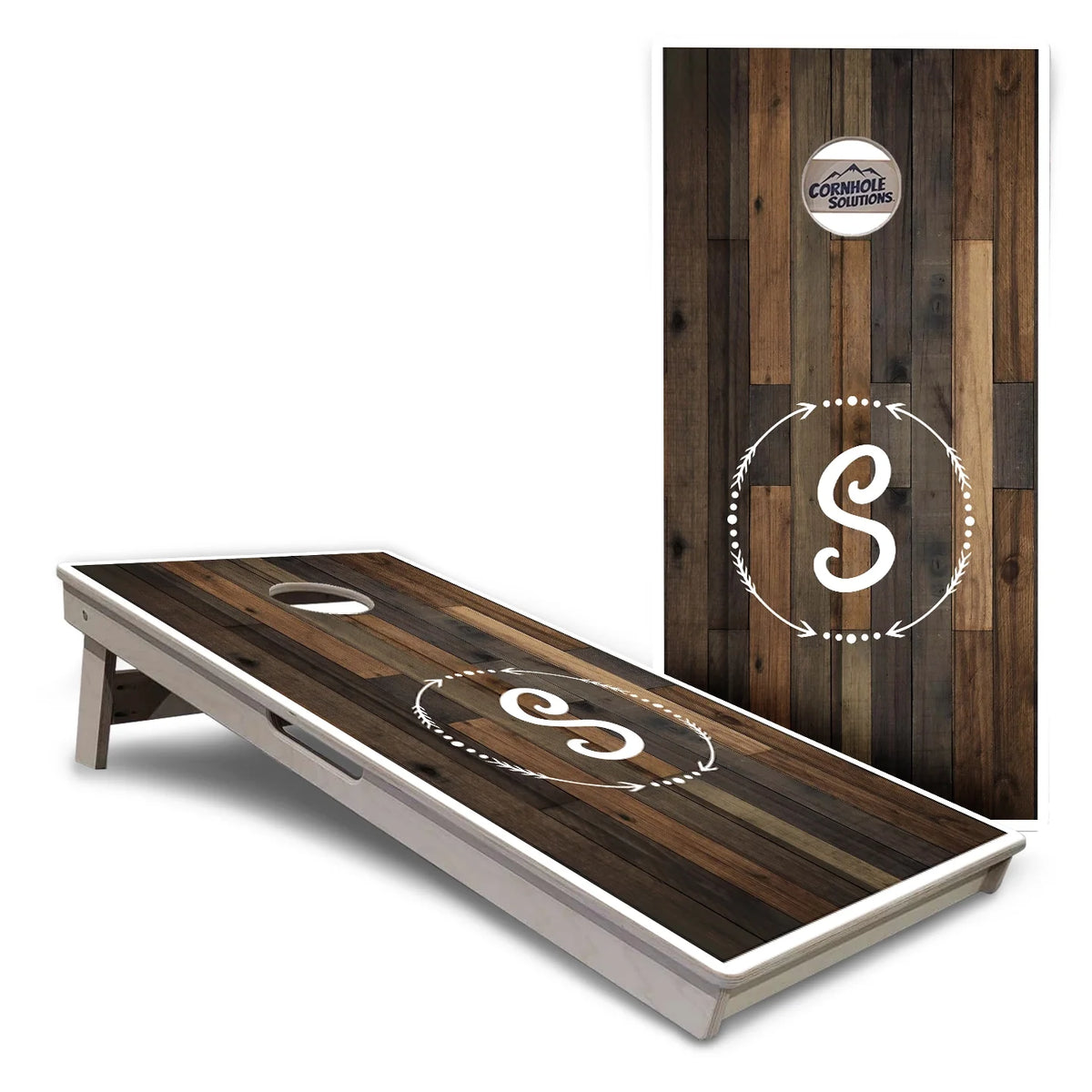 Wreath Letter Cornhole Boards – Tournament Series