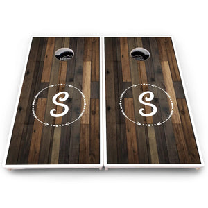 Wood Wreath Letter Cornhole Boards – Pro Lite or Pro Elite