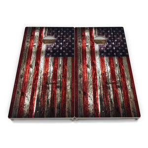 Distressed Flag Cornhole Boards – Tournament Series