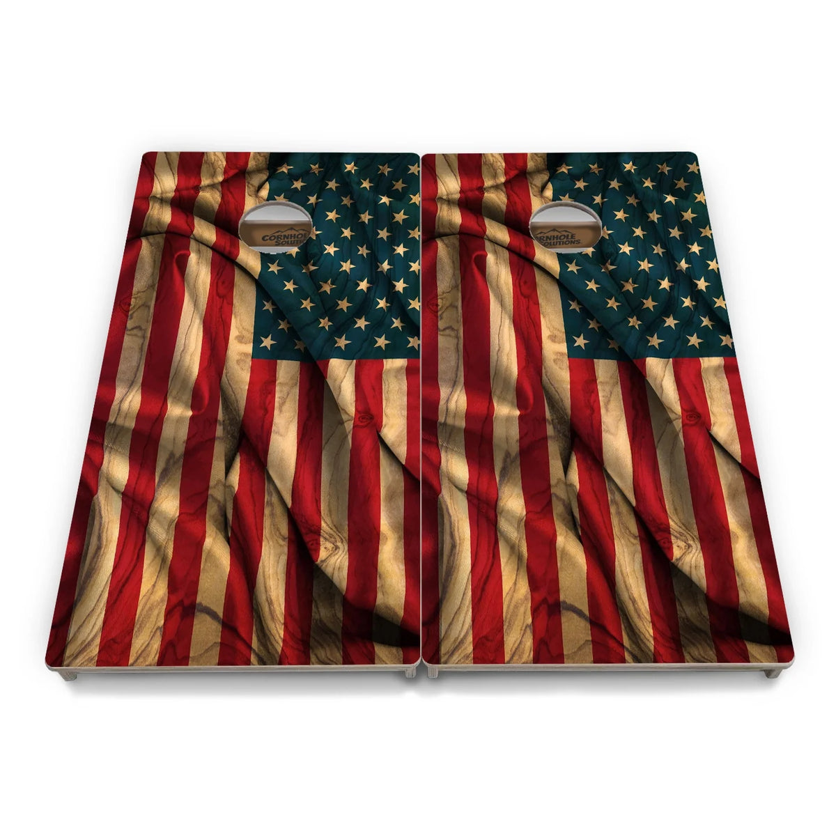 USA Wood Flag Color Cornhole Boards – Tournament Series