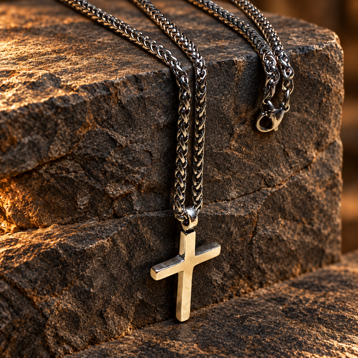FAITH Classic Cross Necklace - Sterling Silver