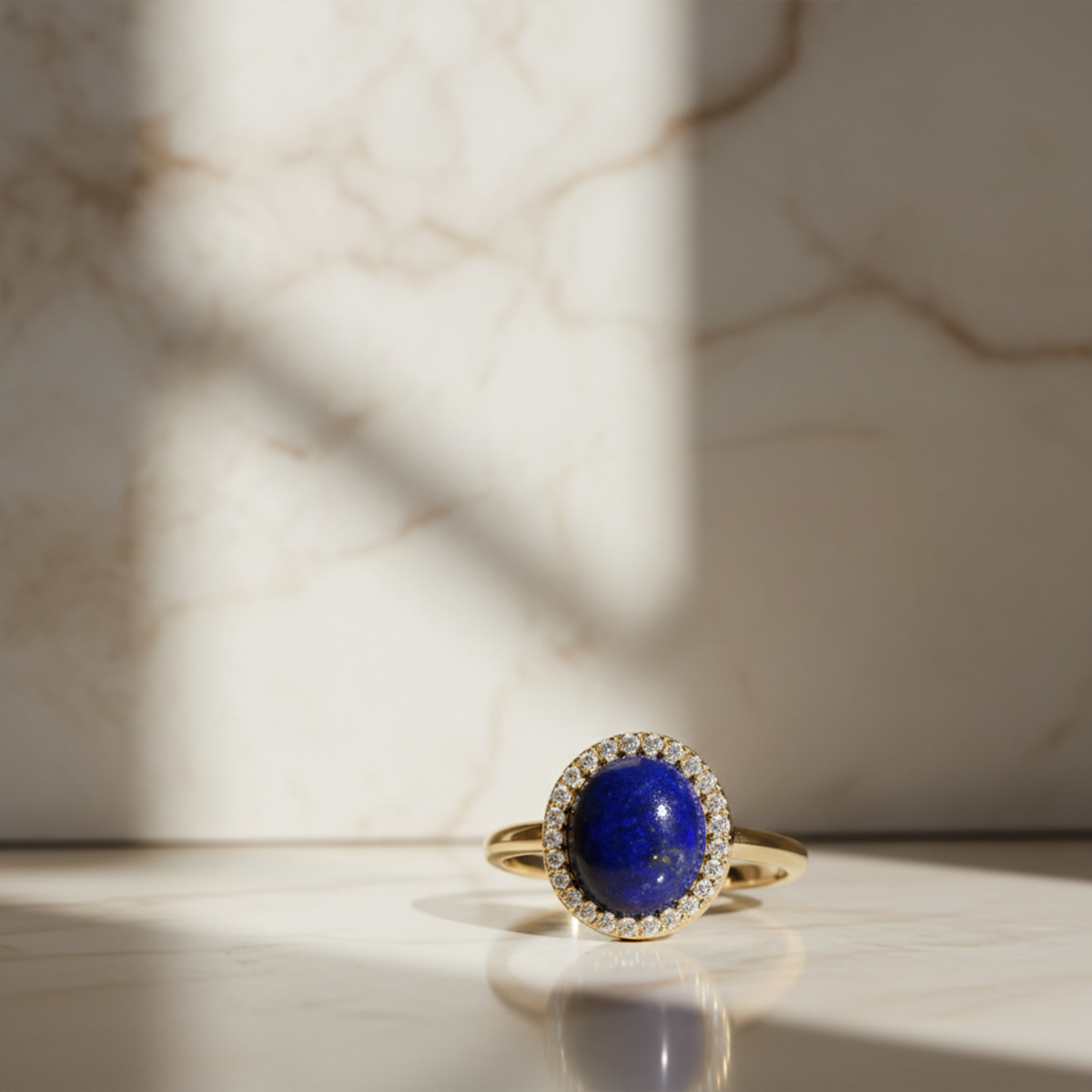 Amélie - Lapis Lazuli Ring by Ke Bella, additional product image 3