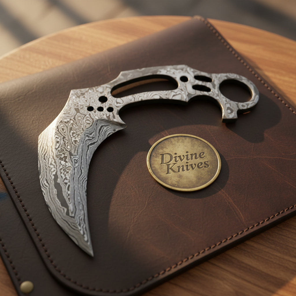 Skeletonized Karambit Blade Blank by Divine Knives