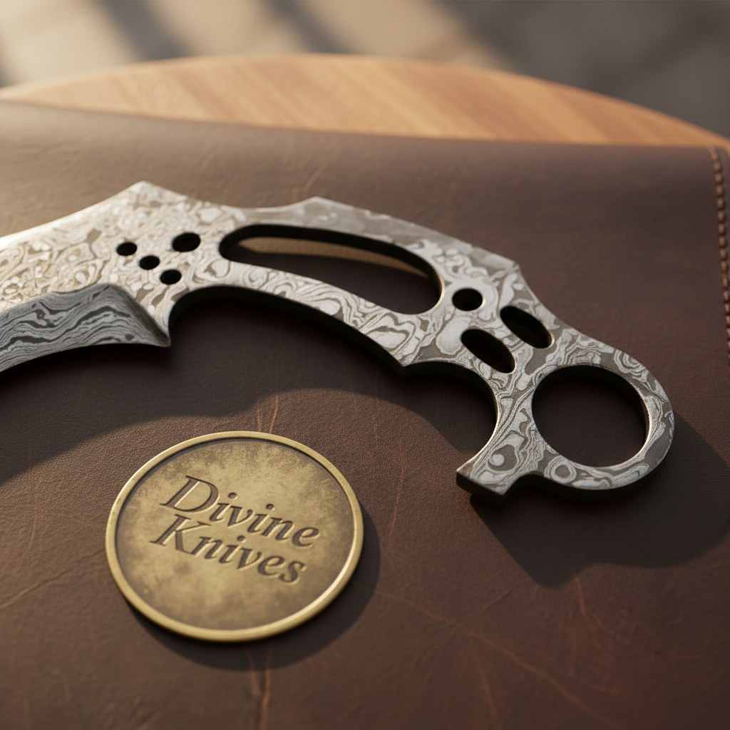 Skeletonized Karambit Blade Blank by Divine Knives — detail view 2