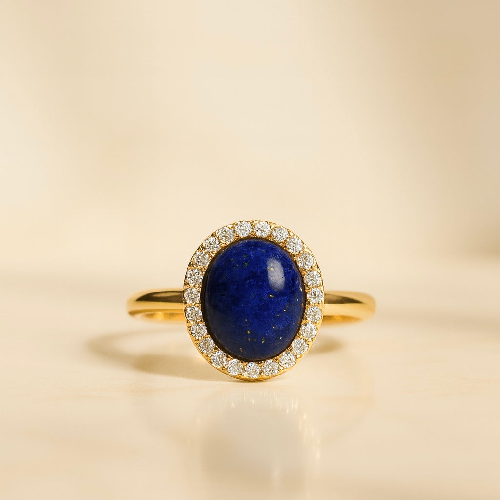 Amélie - Lapis Lazuli Ring handmade jewelry by Ke Bella