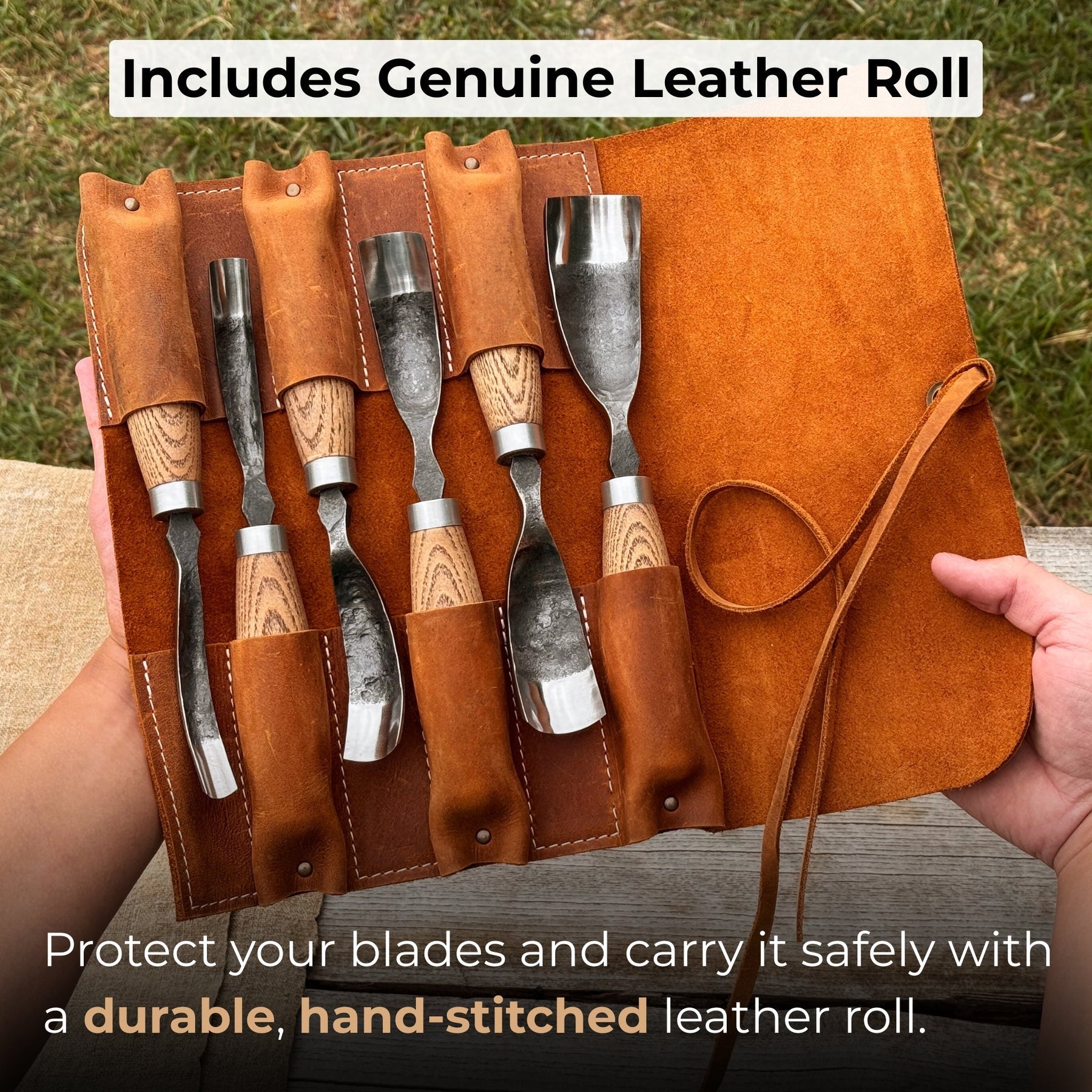 6-Piece Long Bent Gouge Set
