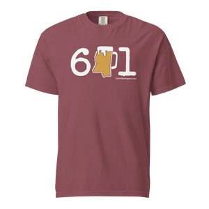 601 Mississippi Beer Mug Tee - COMFORT COLORS BRAND TEE Drink Beer Gear