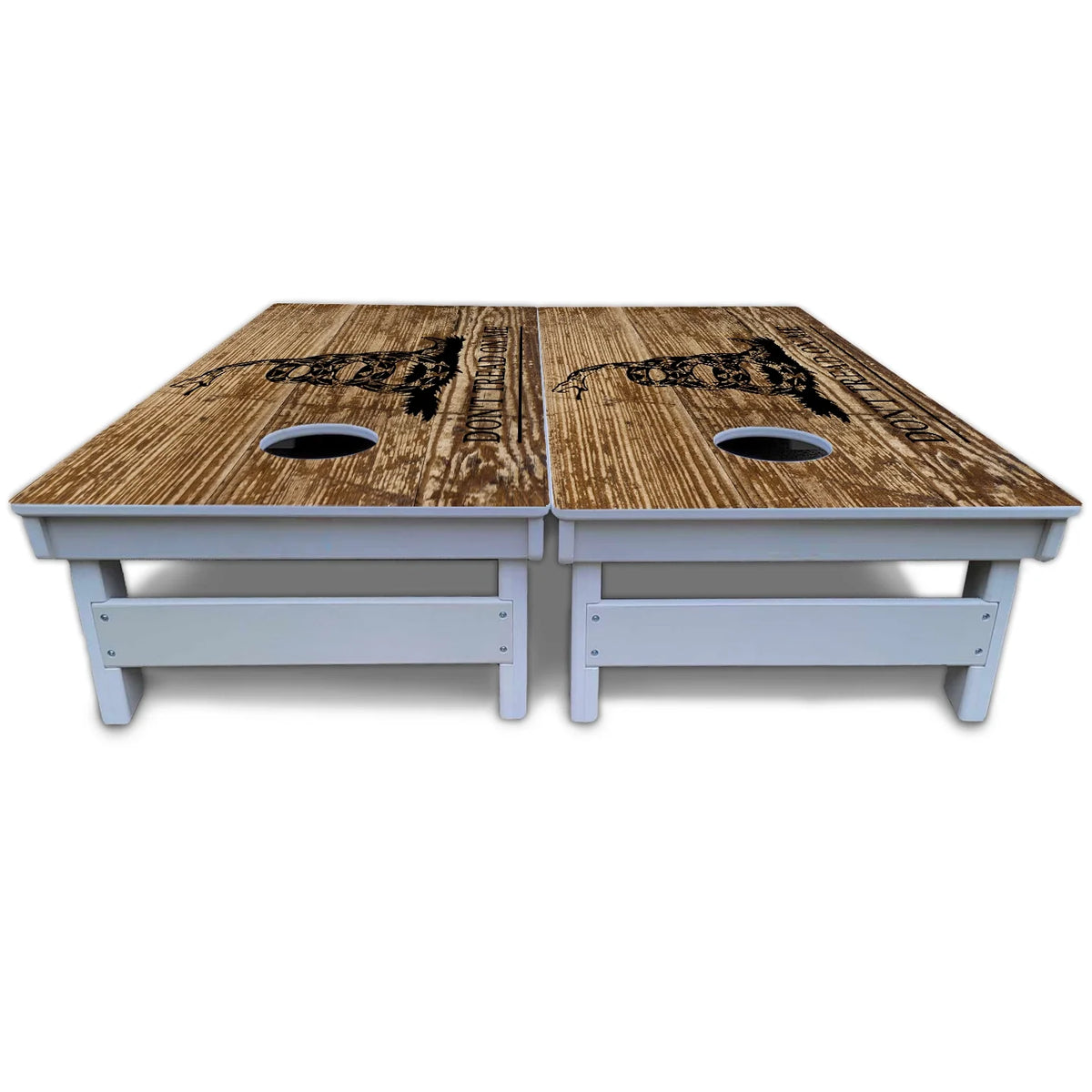 Wood DTOM & Flag Cornhole Boards - All Weather Series
