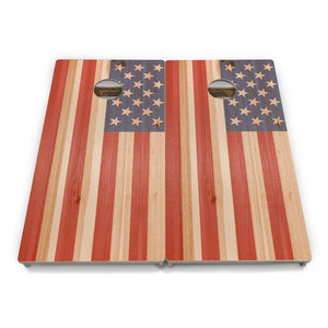 Faded Texas & USA Flag Cornhole Boards – Tournament Series