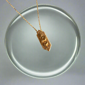 Mini Kundalini Serpent Necklace | Sterling Silver by Ke Bella, additional product image 6