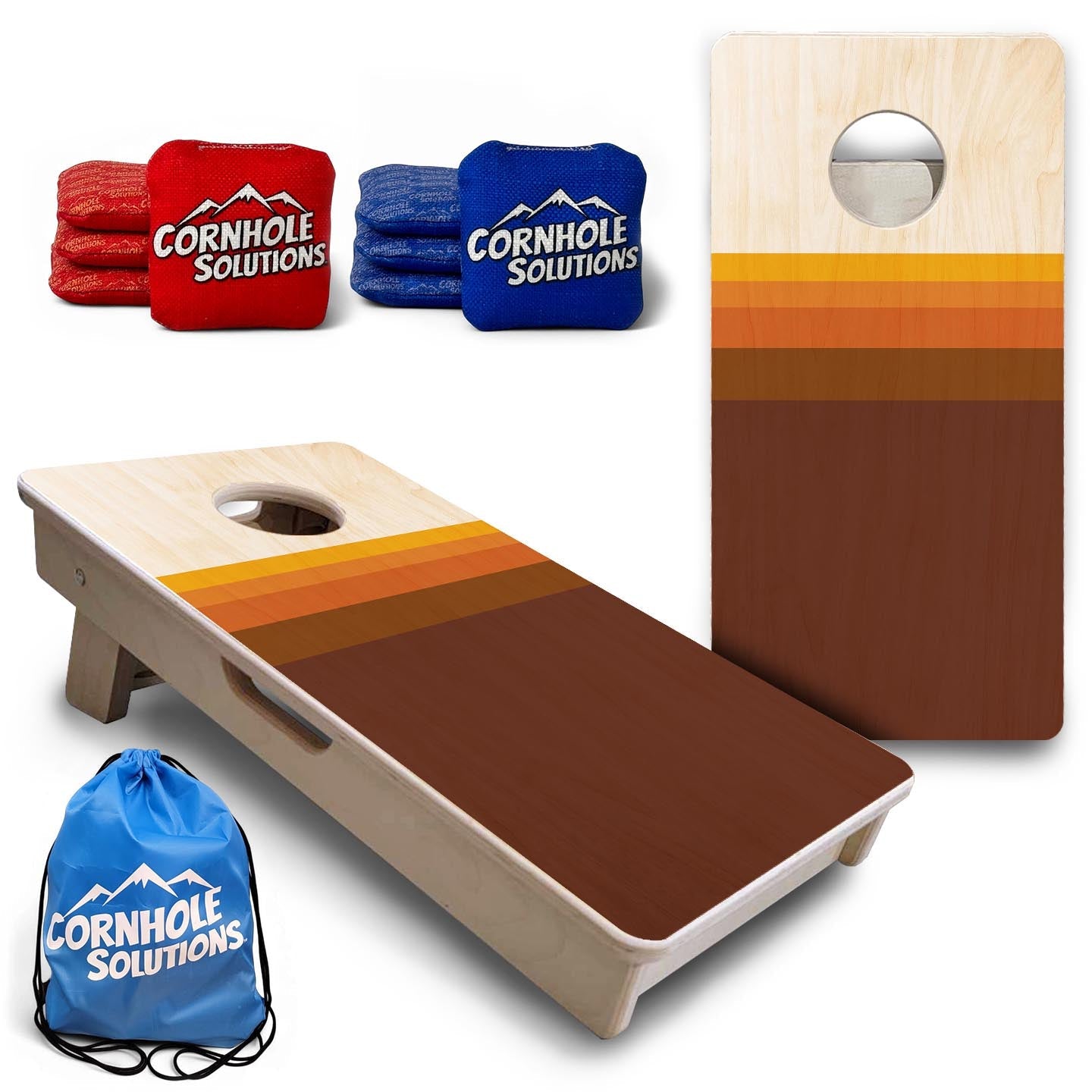 Retro Gradient - Mini or Vacation Size Cornhole Boards Cornhole Solutions
