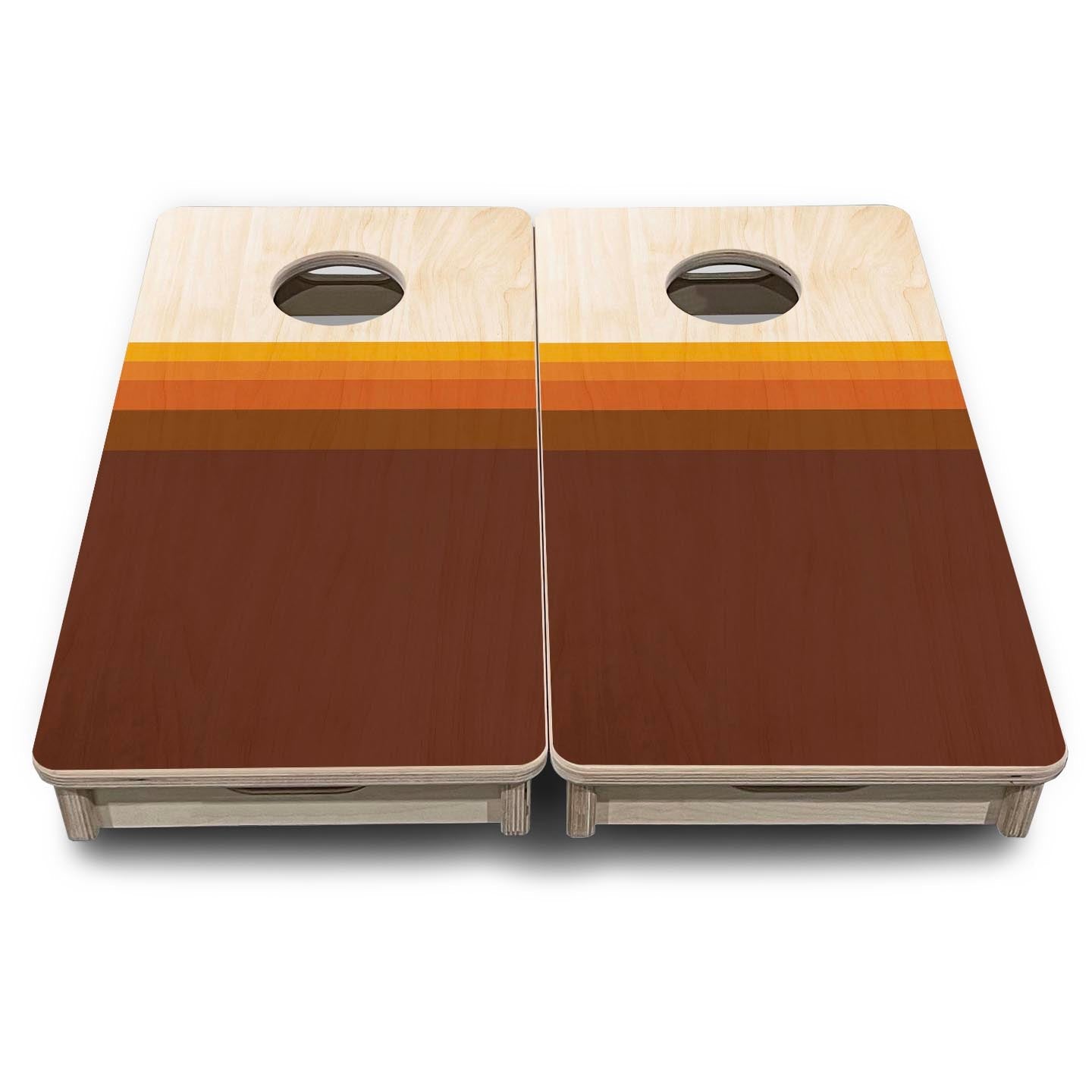 Retro Gradient - Mini or Vacation Size Cornhole Boards Cornhole Solutions