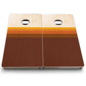 Retro Gradient - Mini or Vacation Size Cornhole Boards by Cornhole Solutions, custom cornhole board detail photo 6