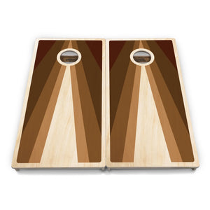 Retro Wood Triangle Cornhole Boards – Tournament Series