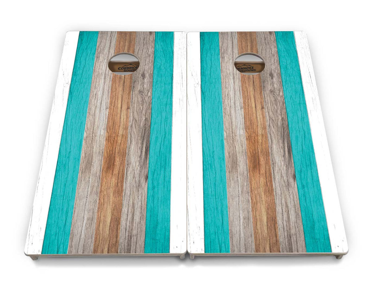 Beach Stripe Cornhole Boards – Tournament Series