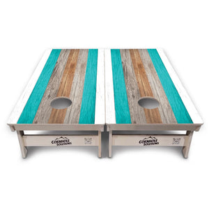 Beach Stripe Cornhole Boards – Tournament Series