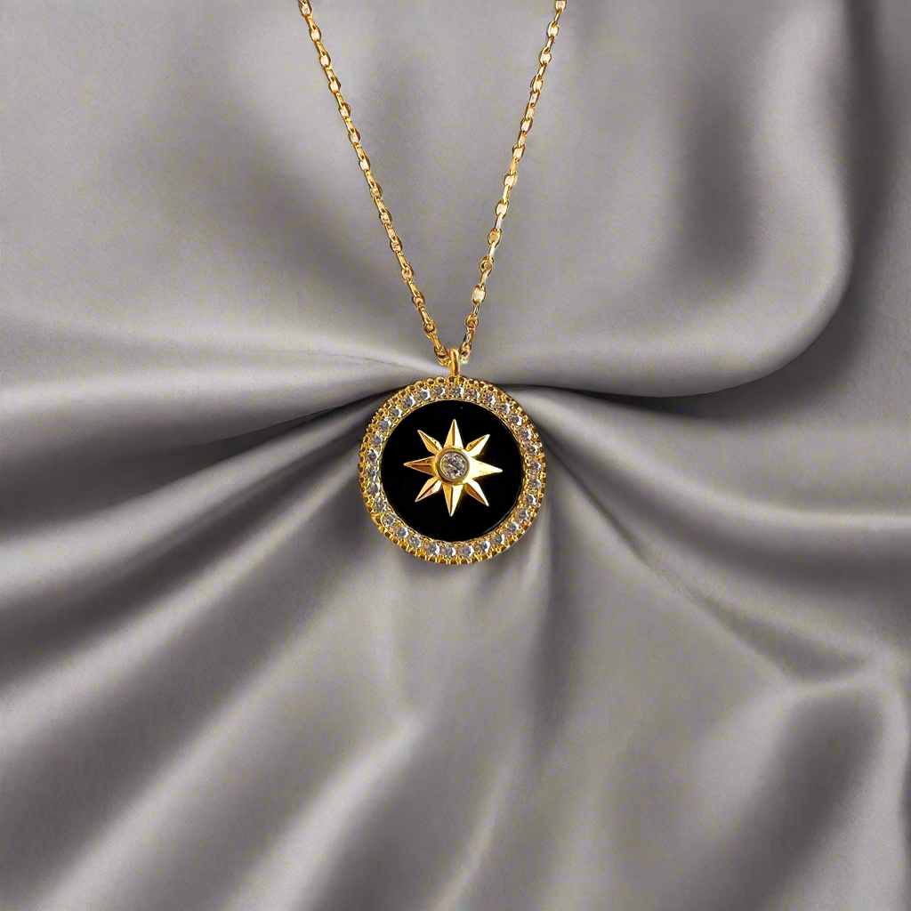 North Star Necklace | Onyx handmade jewelry by Ke Bella