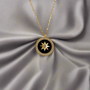 North Star Necklace | Onyx handmade jewelry by Ke Bella