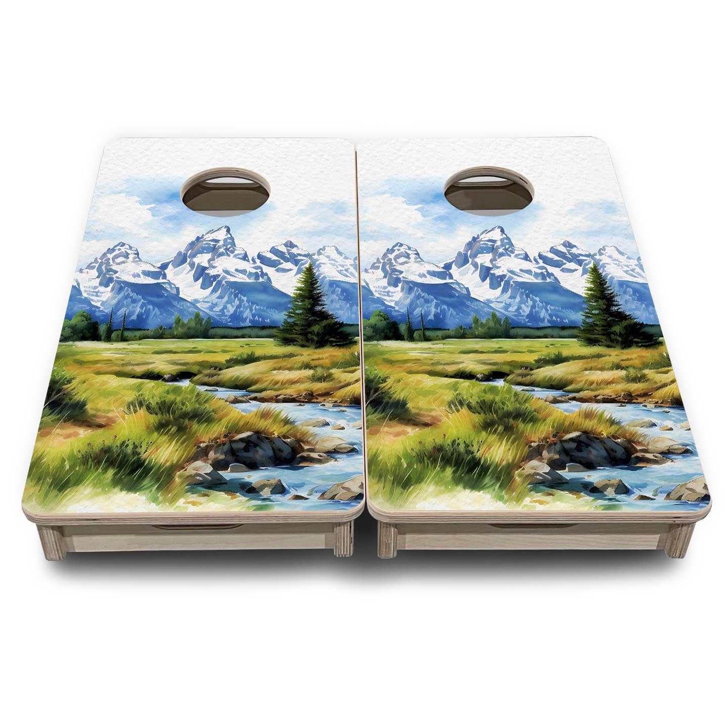Grand Tetons - Mini or Vacation Size Boards Cornhole Solutions