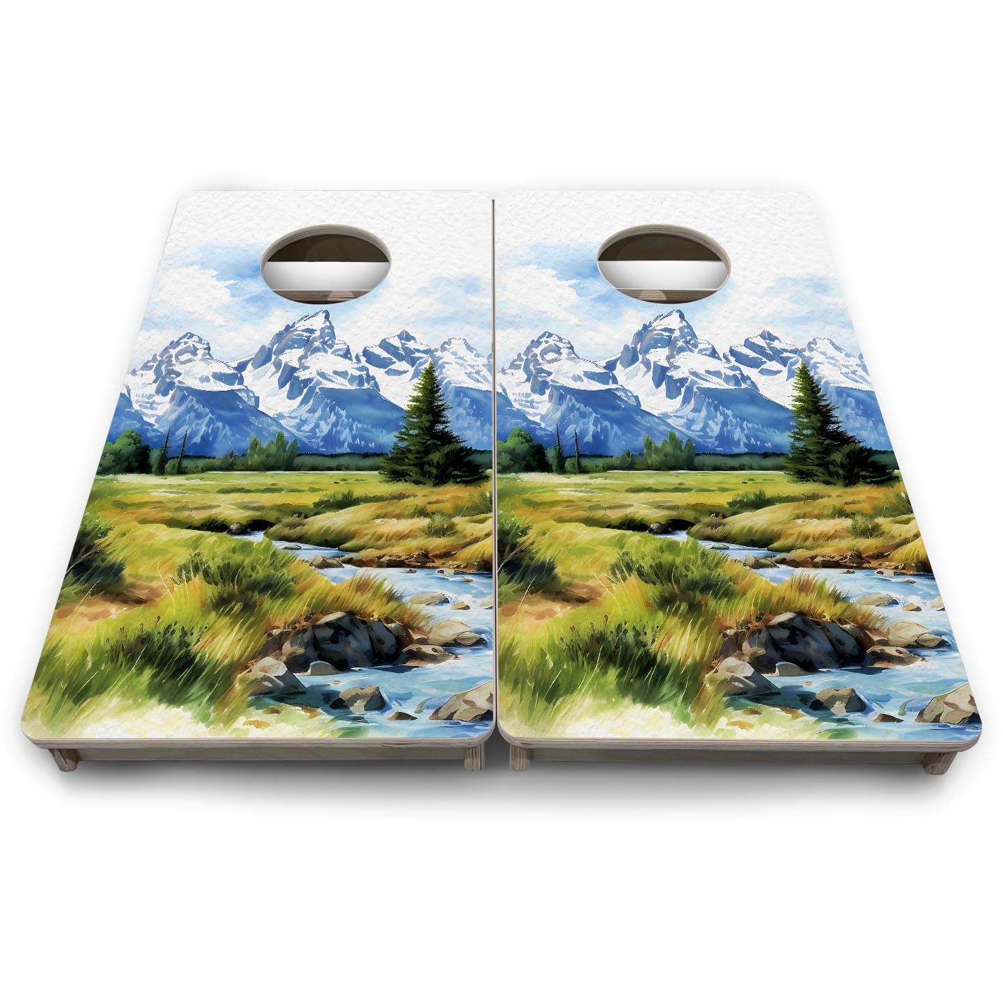 Grand Tetons - Mini or Vacation Size Boards Cornhole Solutions