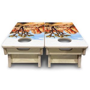 Joshua Tree - Mini or Vacation Size Boards by Cornhole Solutions, custom cornhole board detail photo 4