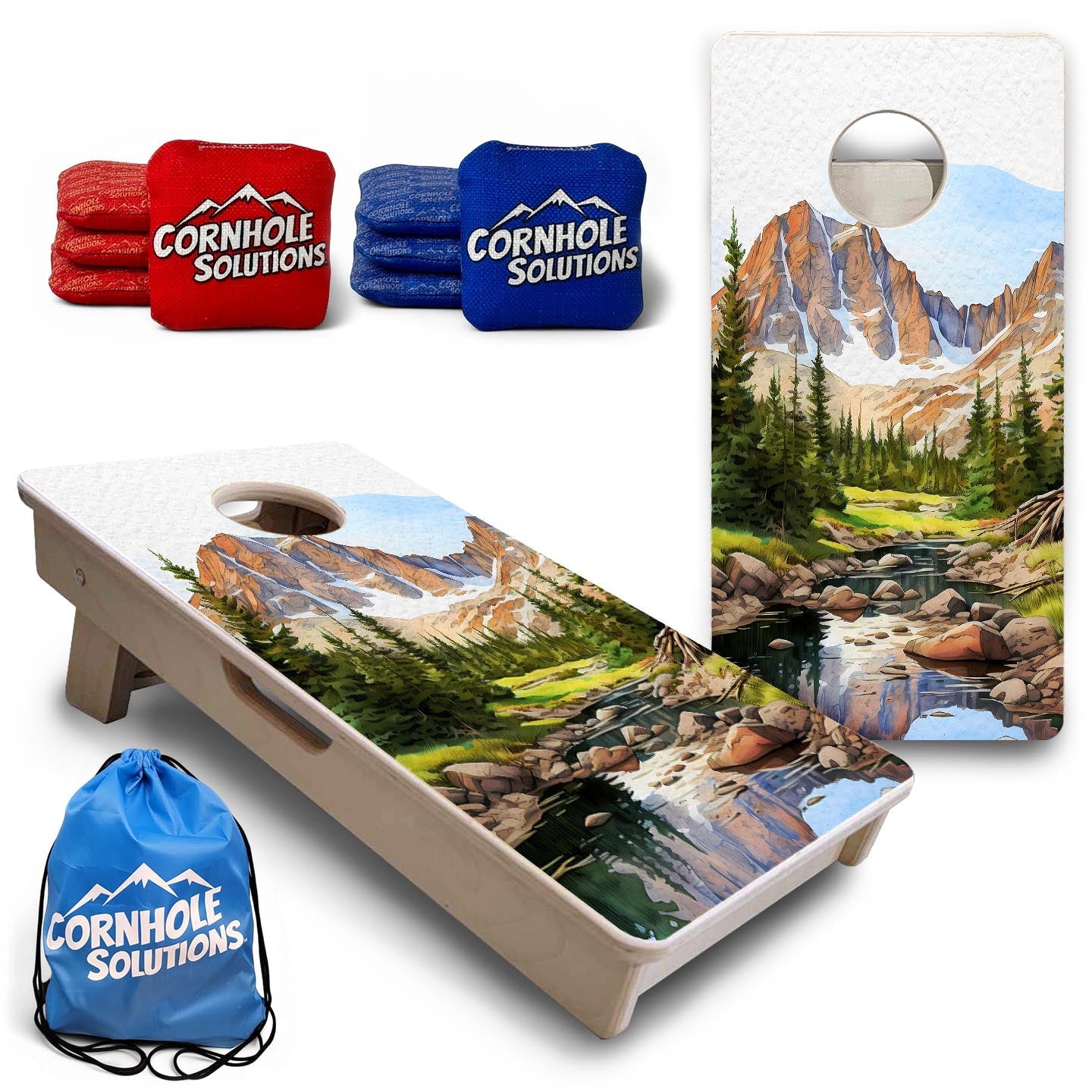 Rocky Mountains - Mini or Vacation Size Boards Cornhole Solutions