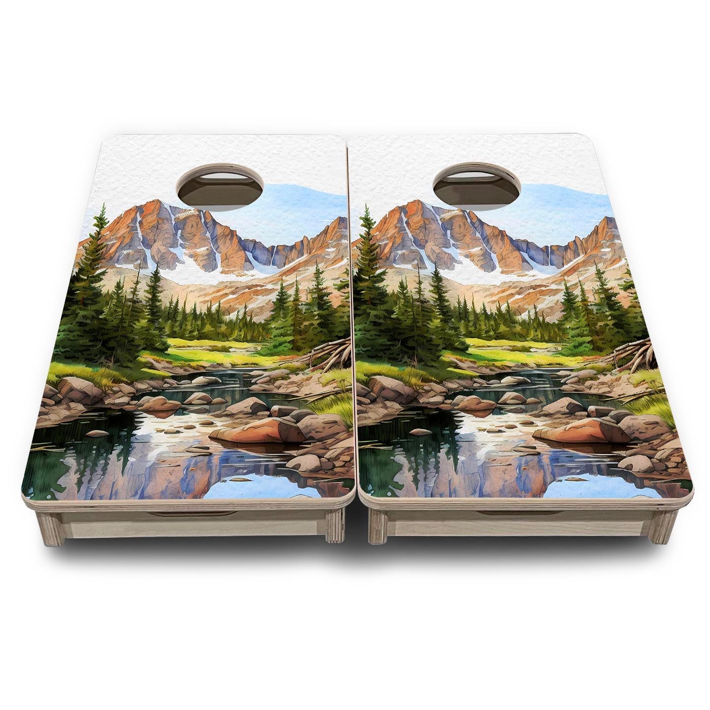 Rocky Mountains - Mini or Vacation Size Boards Cornhole Solutions