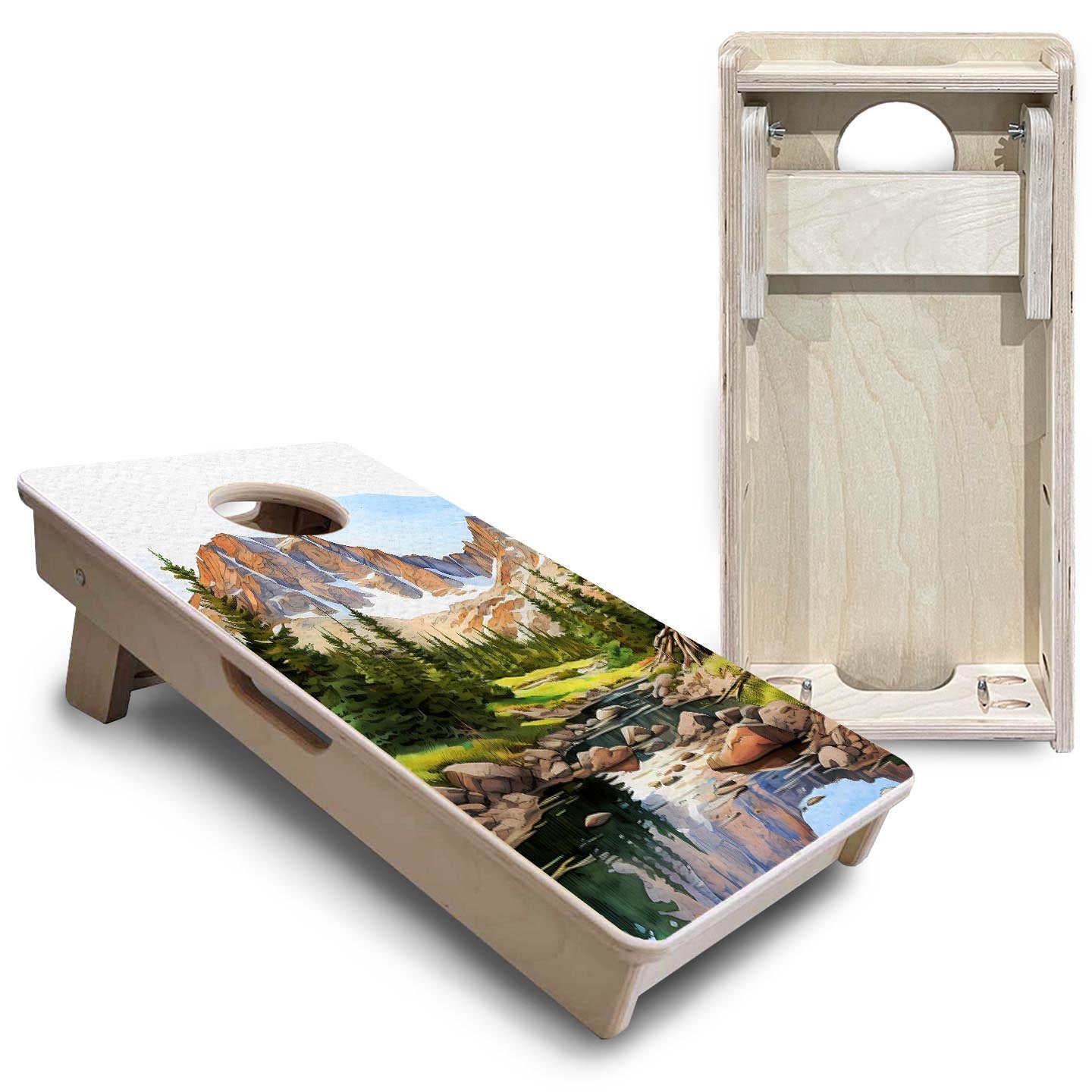 Rocky Mountains - Mini or Vacation Size Boards Cornhole Solutions