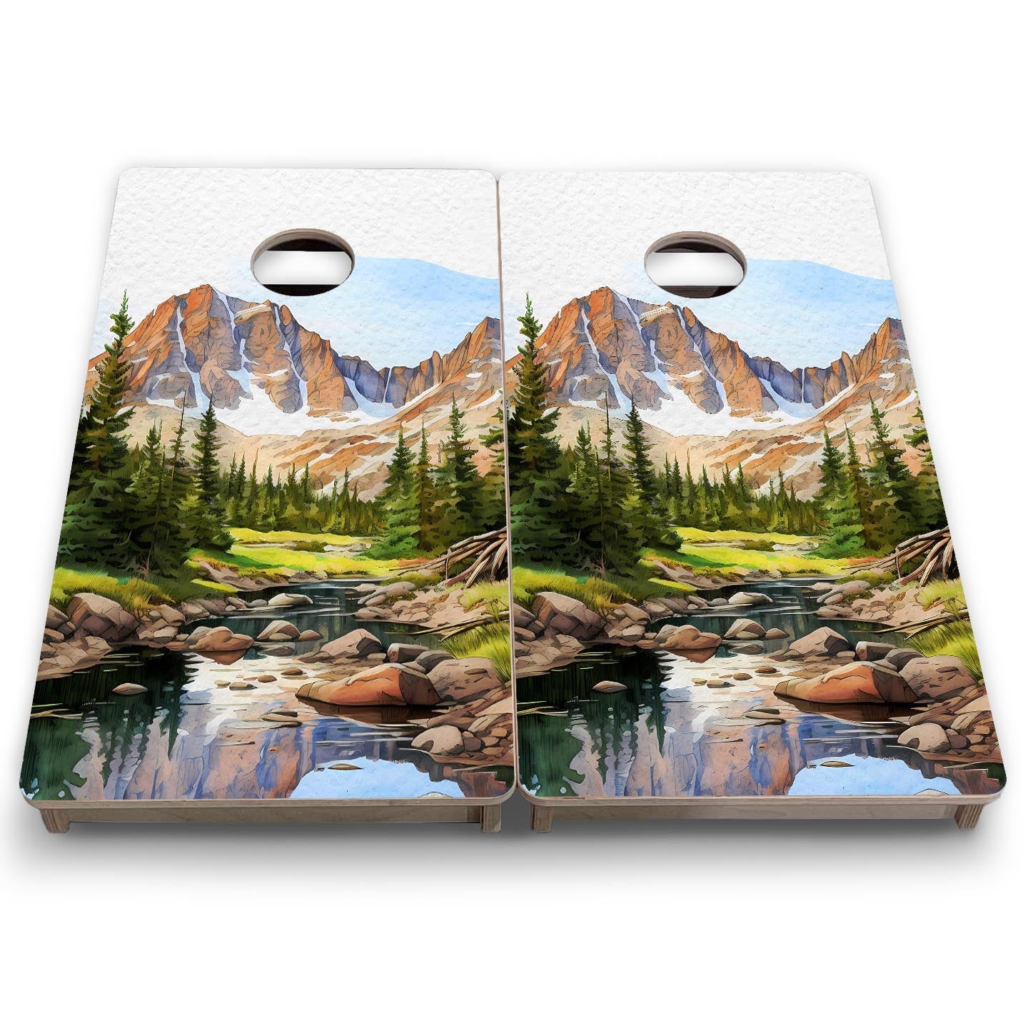 Rocky Mountains - Mini or Vacation Size Boards Cornhole Solutions