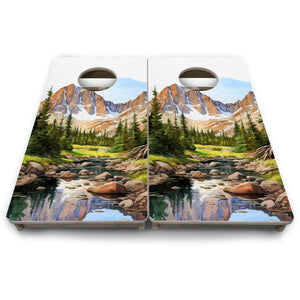 Rocky Mountains - Mini or Vacation Size Boards Cornhole Solutions