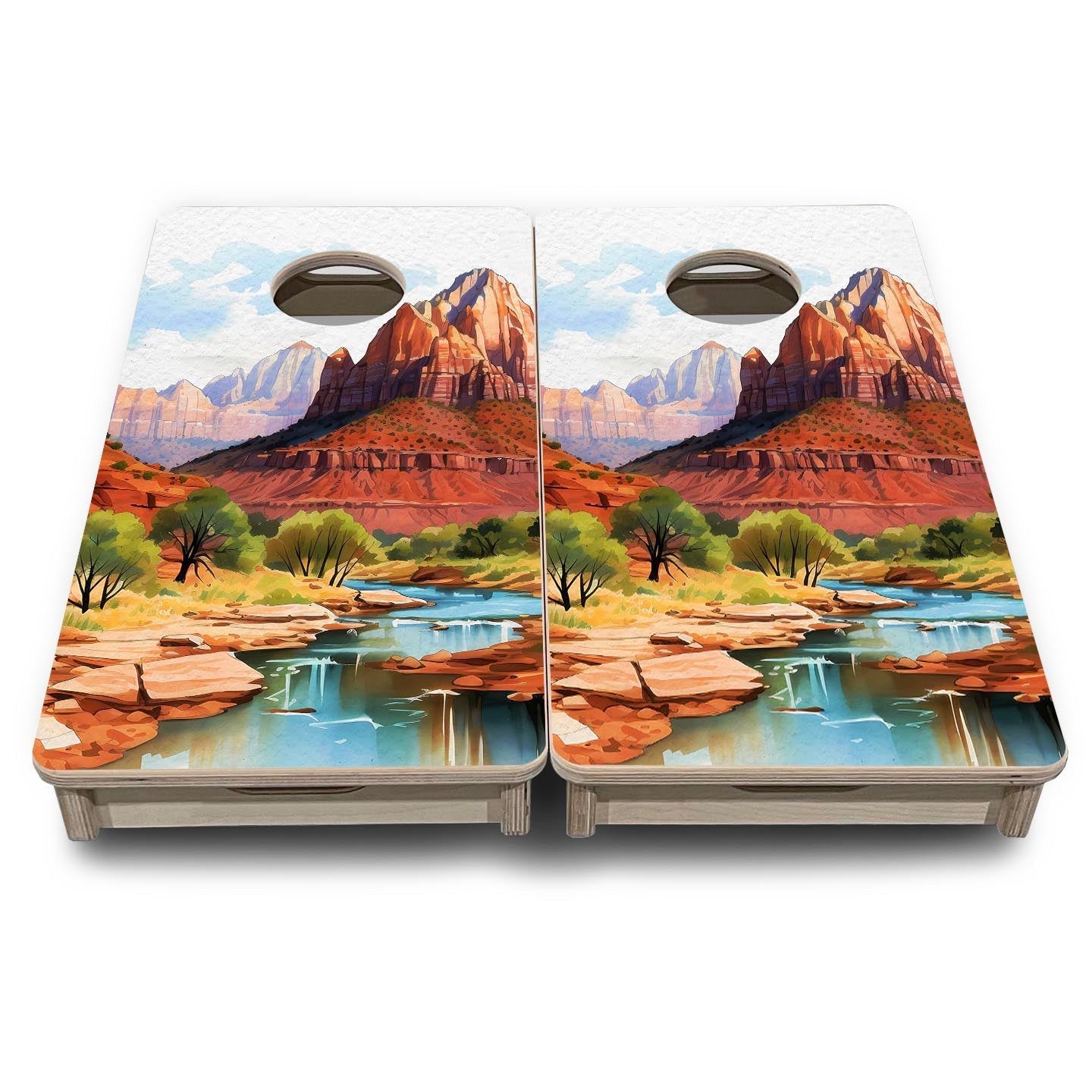 Zion - Mini or Vacation Size Boards Cornhole Solutions