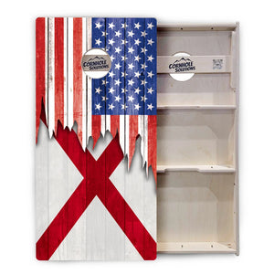 State Flag Cornhole Boards – AL–GA – Tournament Series