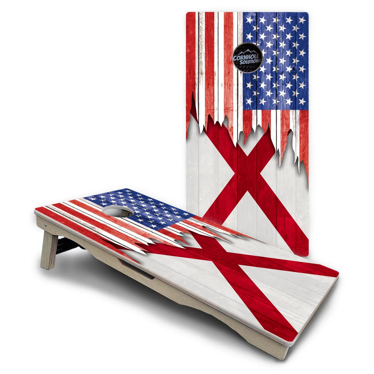 State Flag Cornhole Boards – AL to GA – Pro Lite or Pro Elite