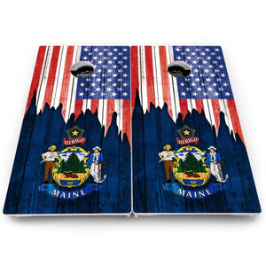 State Flag Cornhole Boards – HI to MD – Pro Lite or Pro Elite
