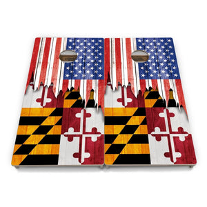 State Flag Cornhole Boards – HI–MD – Tournament Series