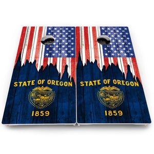 State Flag Cornhole Boards – NM to SC – Pro Lite or Pro Elite