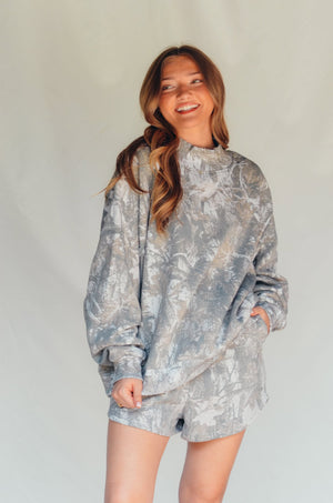 PREORDER ITEM (Estimated ship date 11/10) Vintage Camo Crew Sweatshirt by Southern Bliss Company – view 3