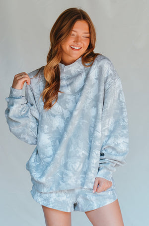 PREORDER ITEM (Estimated 11/10 ship date) White Wash Camo Fleece Shorts by Southern Bliss Company – view 3