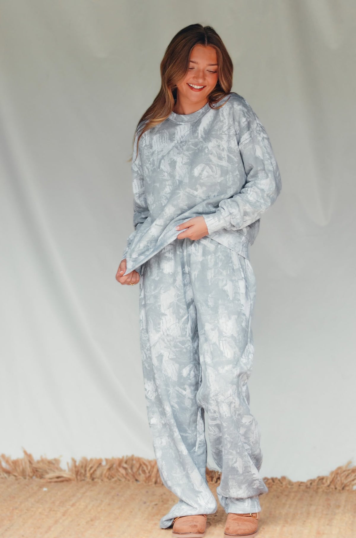 PREORDER ITEM (Estimated Ship date 11/10) White Wash Camo Crew Sweatshirt by Southern Bliss Company