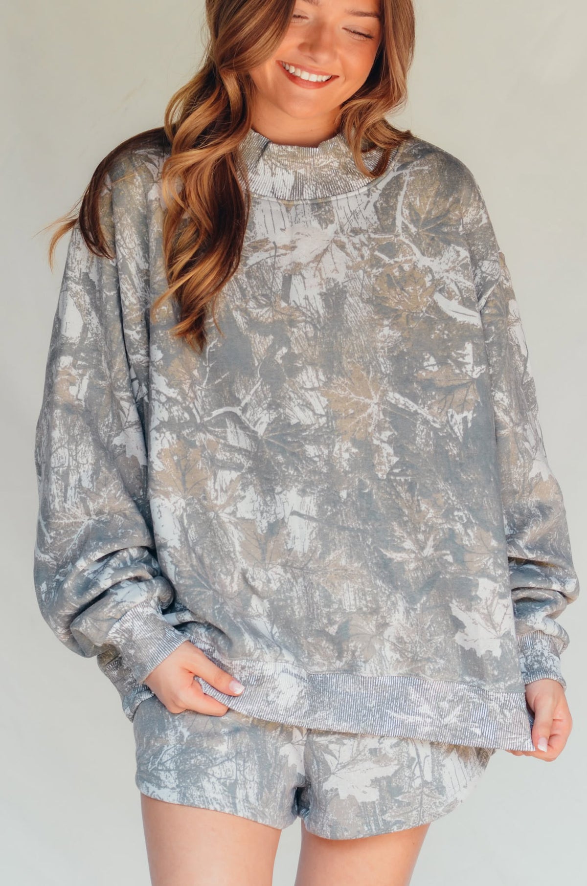 PREORDER ITEM (Estimated ship date 11/10) Vintage Camo Fleece Shorts by Southern Bliss Company – view 3